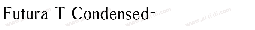 Futura T Condensed字体转换 Futura T Condensed字体转换
